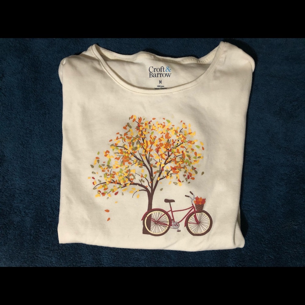 Fall themed long sleeve shirt